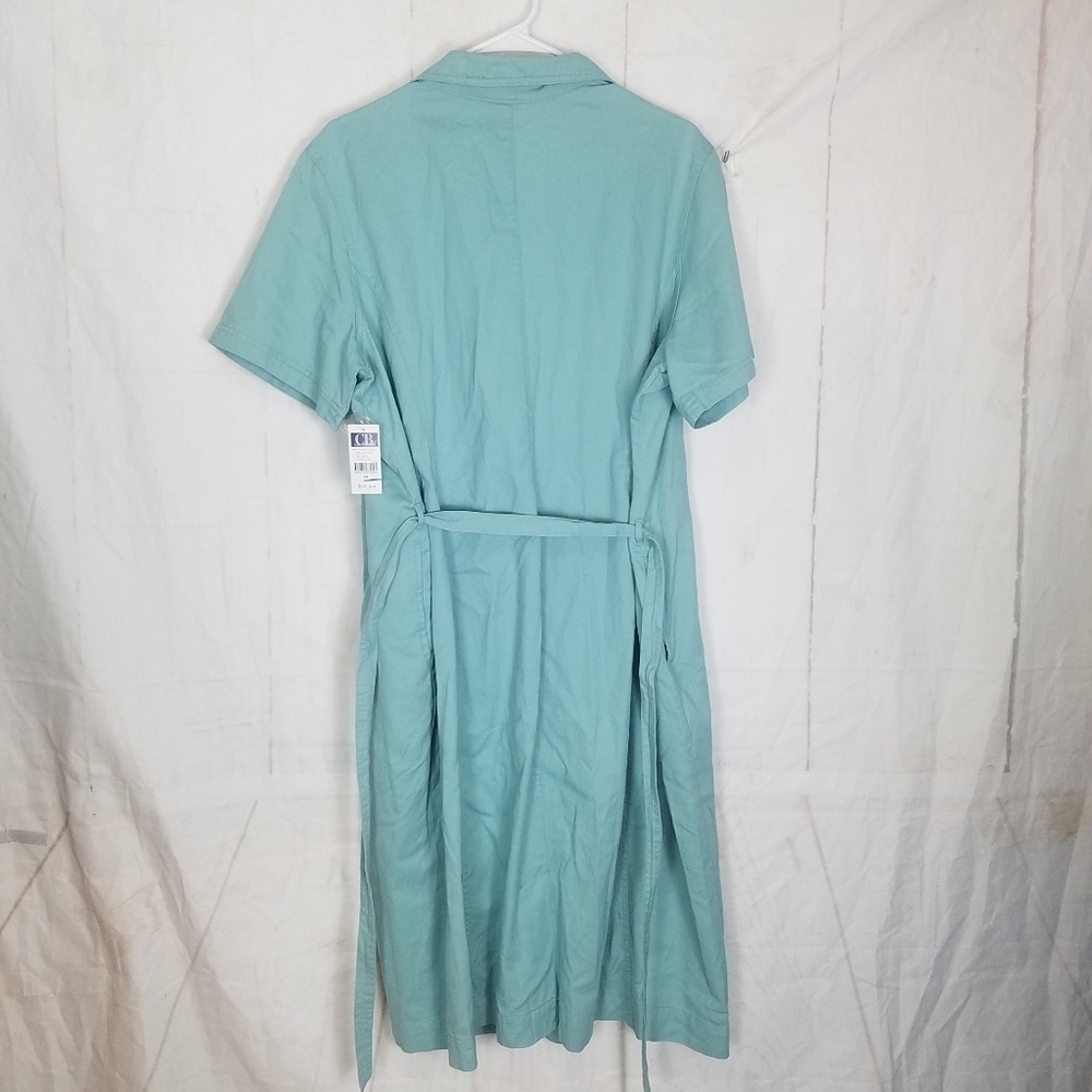 Cb casual button front belted dress - Picture 4 of 7